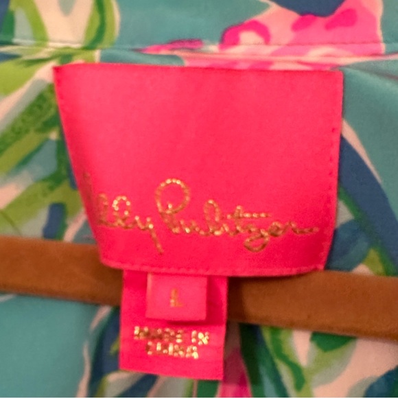 LILLY PULITZER ELENORA Totally Blossom
Silk Dress Pink Blue Embellished Large - Picture 3 of 12